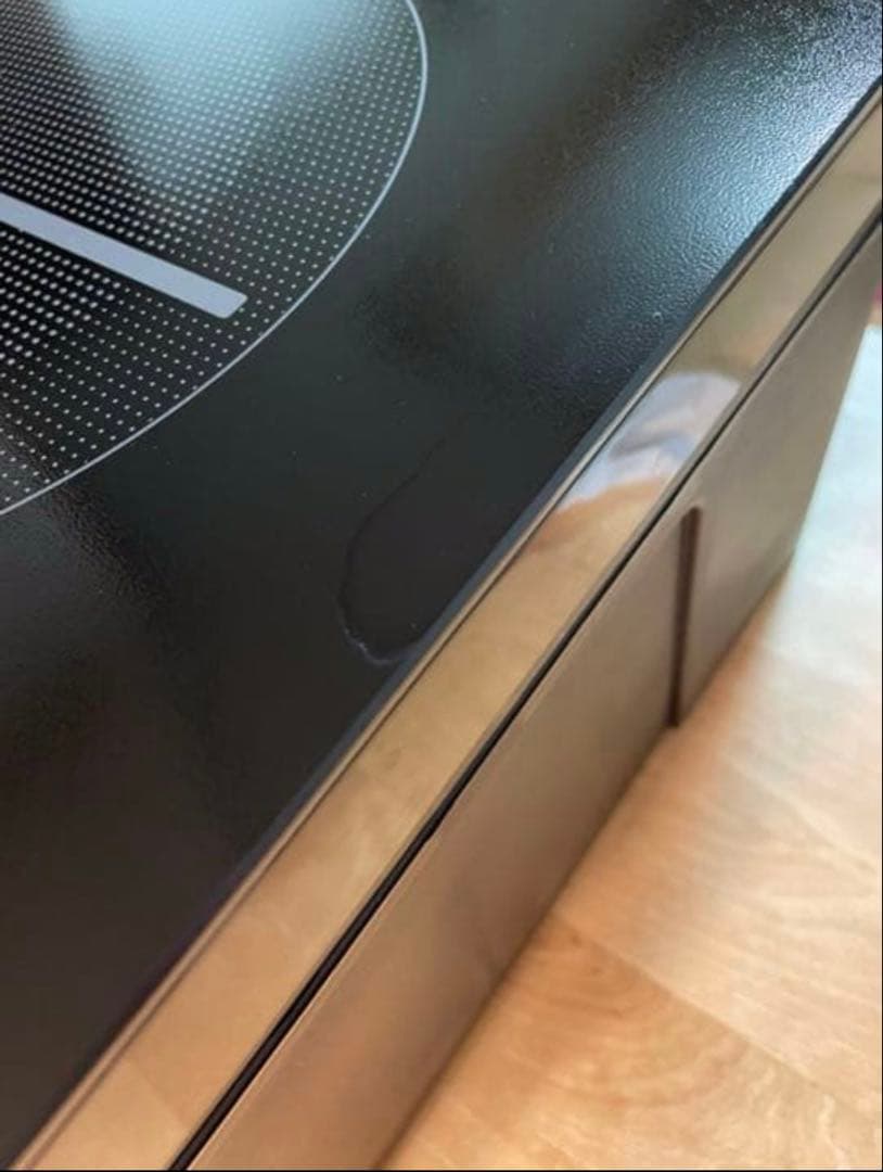 アイリスオーヤマ 2口IHコンロ IHK-W13-B ブラック　脚付き