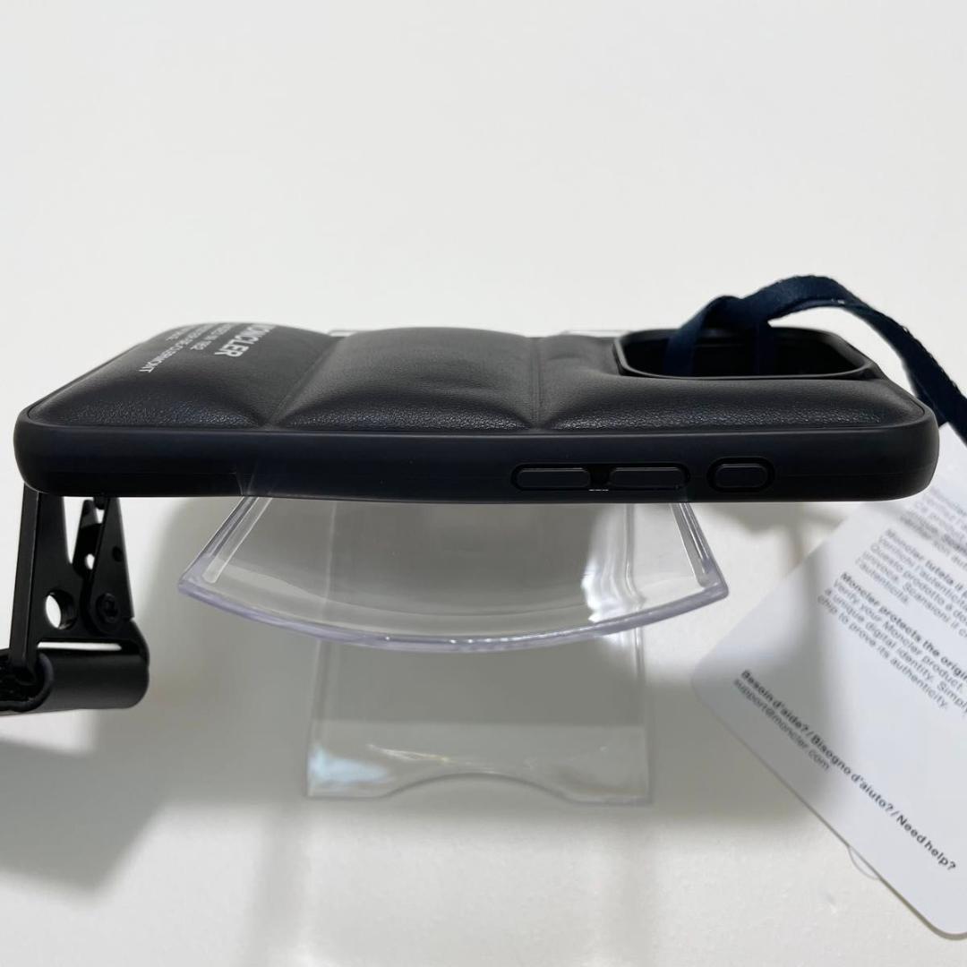 モンクレール iPhone15 Pro ケース キルティング 黒 新品未使用