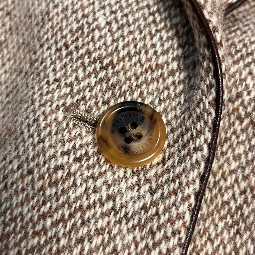 未使用タグ付き 【アヴィエンヌ 生地ハリスツイード】 テーラードジャケット 5万