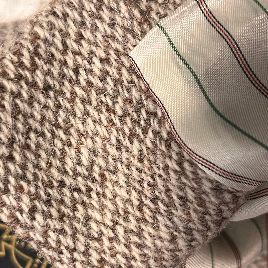 未使用タグ付き 【アヴィエンヌ 生地ハリスツイード】 テーラードジャケット 5万