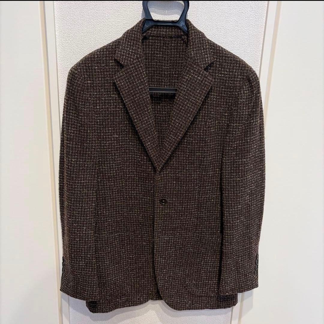 y*a様 【BEAMS F】オリジナル ブラウン ツイード テーラードジャケット