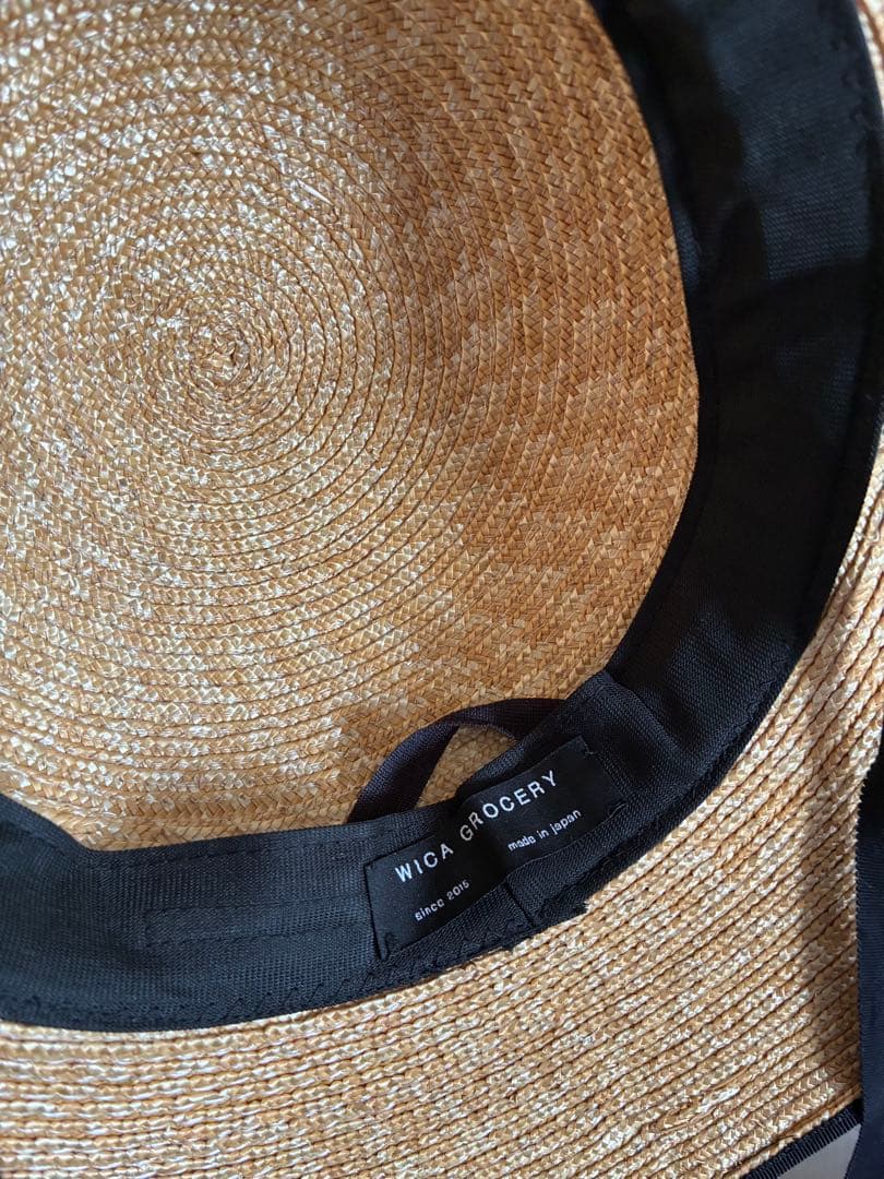 【wicagrocery】 ウィカグロサリー 麦わら帽子Round Garden