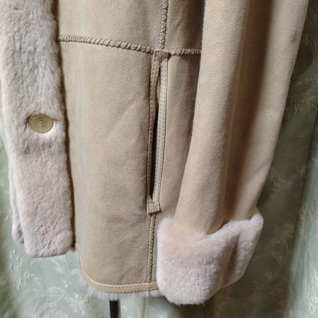 新同使用感無✩レッキス✩フード有✩リバーシブル✩ファーコート✩VITONACCI