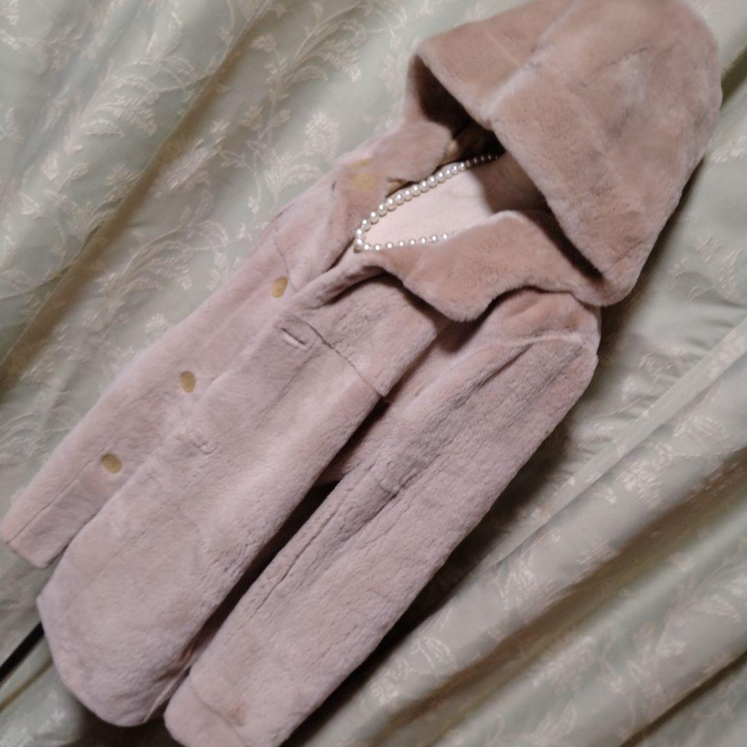 新同使用感無✩レッキス✩フード有✩リバーシブル✩ファーコート✩VITONACCI