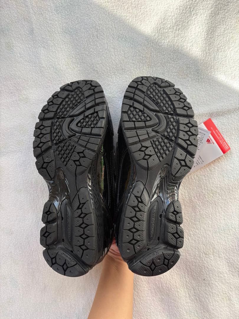 New Balance 1906 NB クロコ ブラックローファー