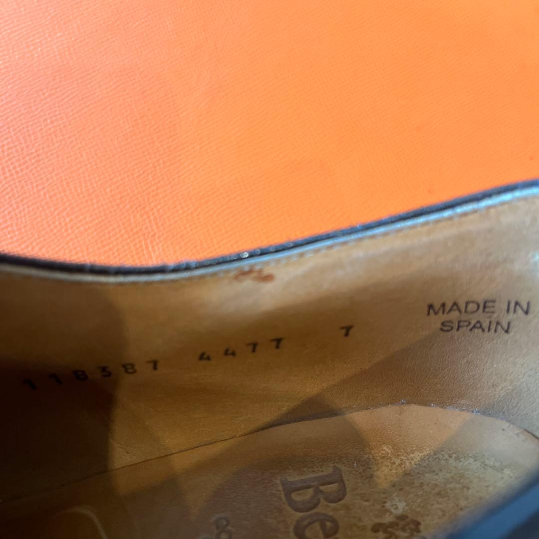 Berwick 4477 Uチップ ダークブラウン UK7 ラバーソール