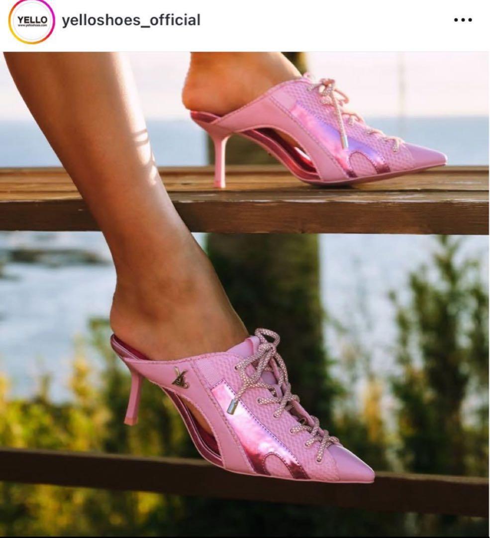 Yello スニーカーヒール ピンク