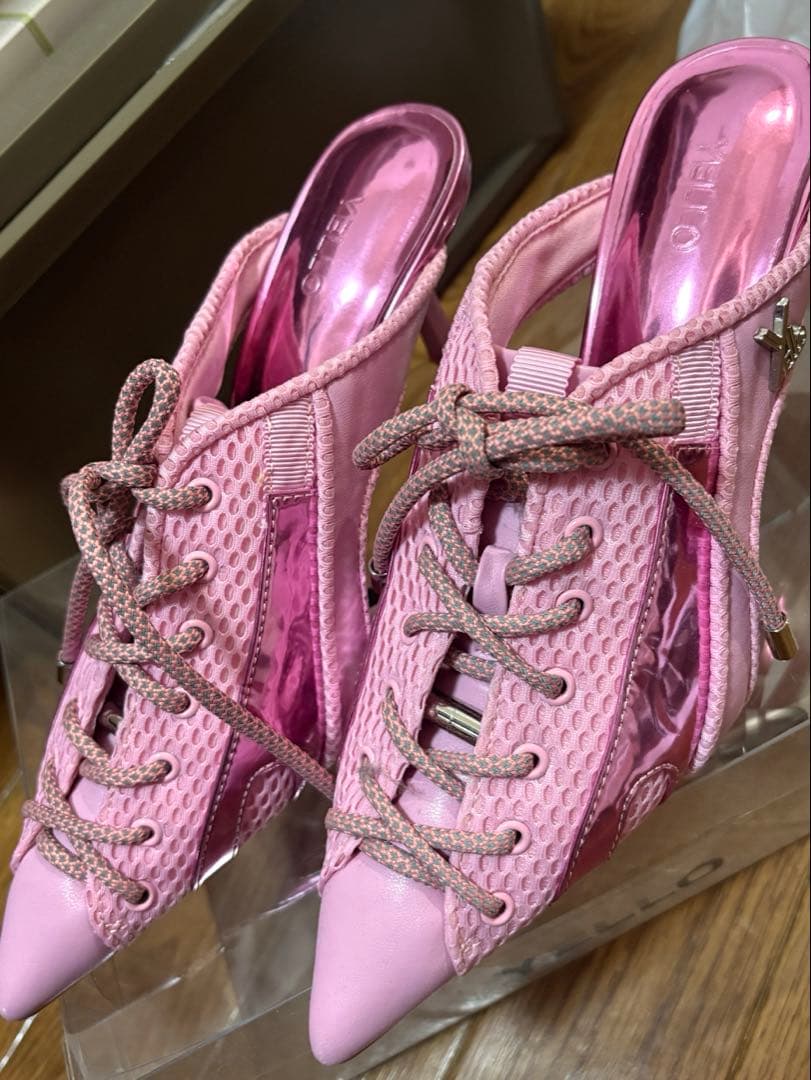 Yello スニーカーヒール ピンク