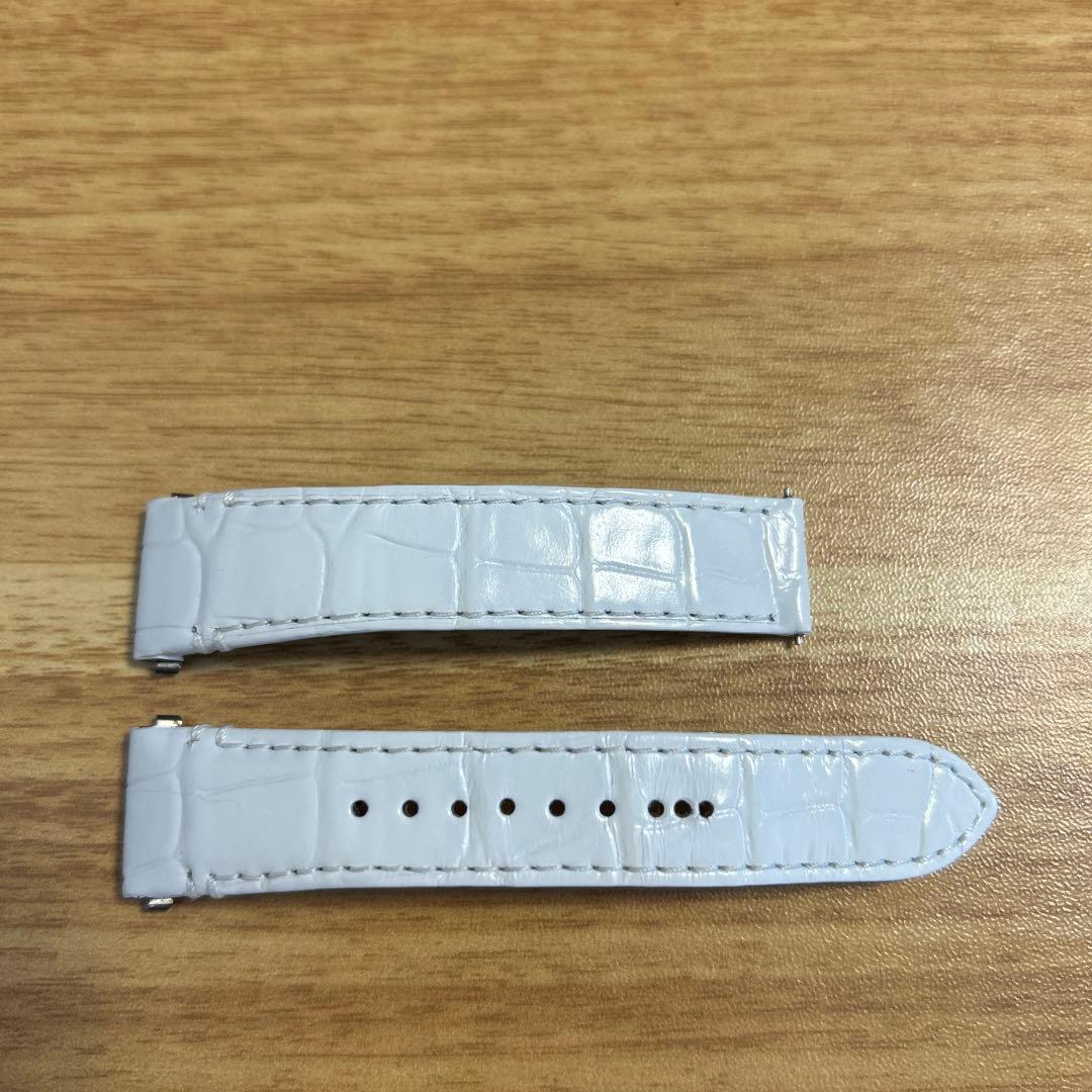 Cartier サントスドゥカルティエ　ホワイトレザーベルト MM 用