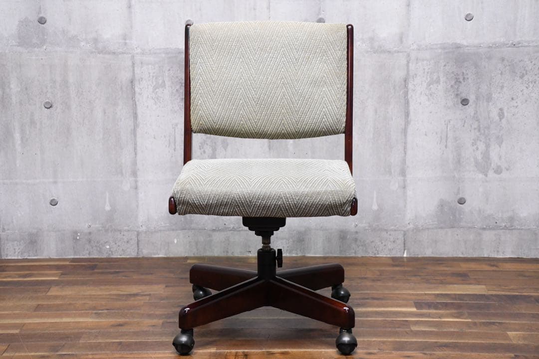 EGK22 オールドカリモク デスクチェア キャスターチェア 書斎椅子 昇降