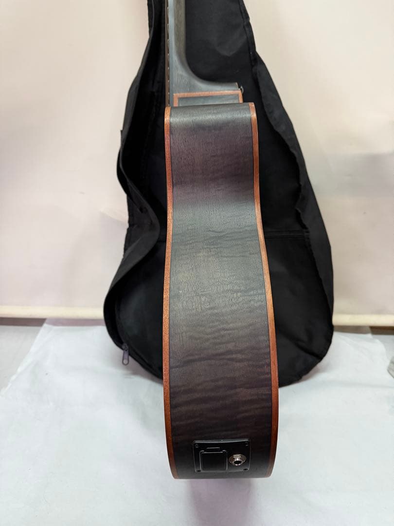 ARIA FET-F2 STBK エレアコ サテン・ブラック　ソフトカバー付き