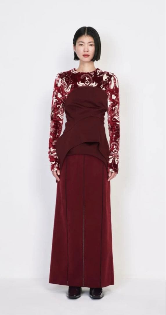 マメクロゴウチ Mame Kurogouchi 2025ＦＷ ビスチェ