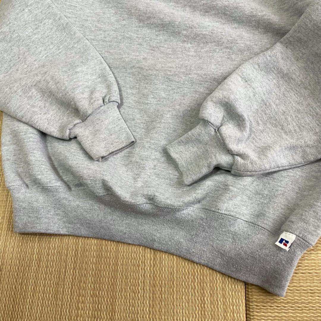 ら*様 90s USA製 ラッセルアスレチック 無地 ブランク スウェット グレ
