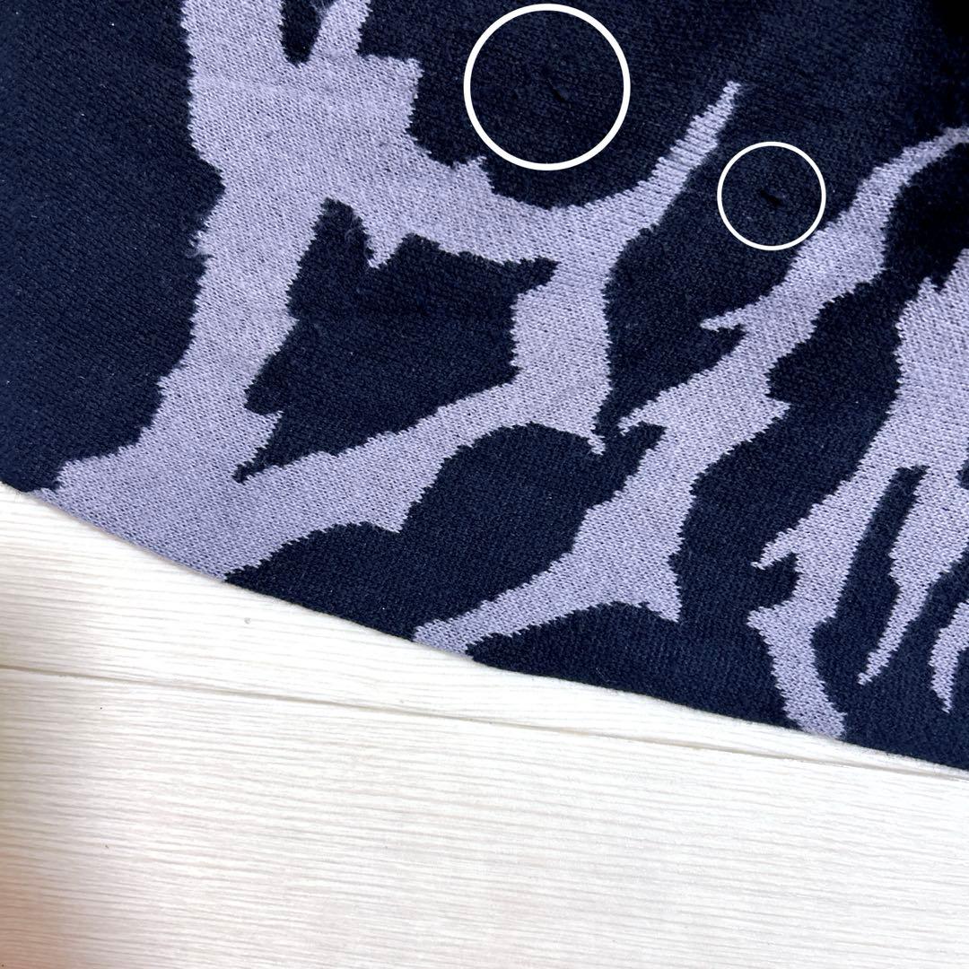 DimMoire BIGロゴニーハイウォーマー ストライプ