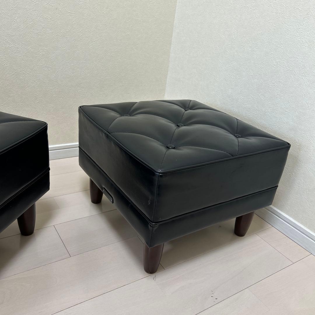 カリモク　60 オットマン ブラック　2個セット ※3月28日(金)に発送します
