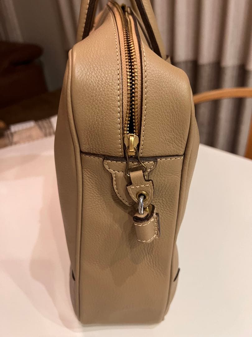 ※cottiさん専用※フェリージ Felisi ベージュレザー ビジネスバッグ