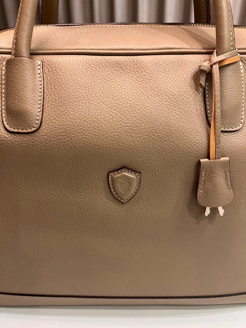 ※cottiさん専用※フェリージ Felisi ベージュレザー ビジネスバッグ