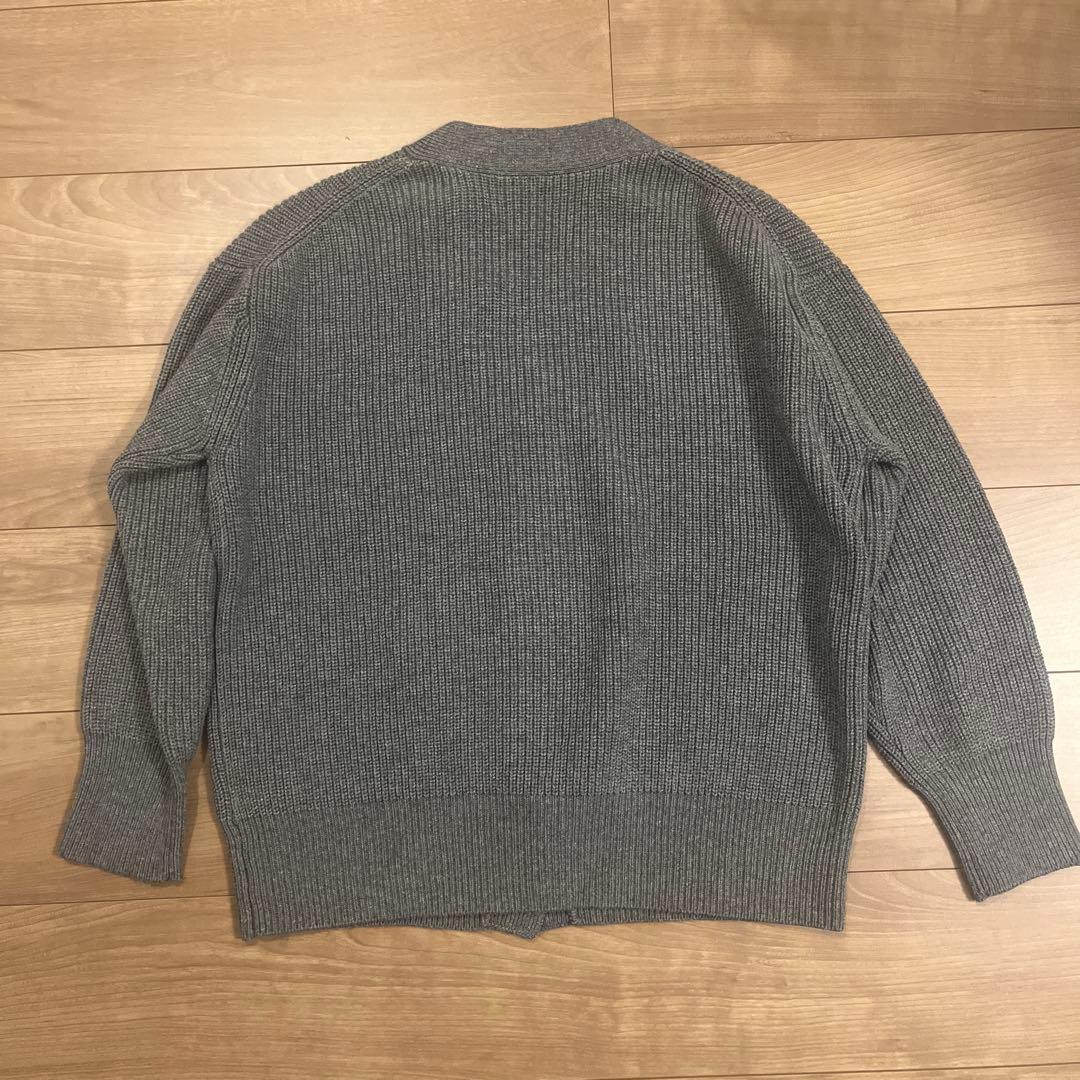 ⭐︎BRILL⭐︎ブリル モダンアゼVネックカーディガン　グレー