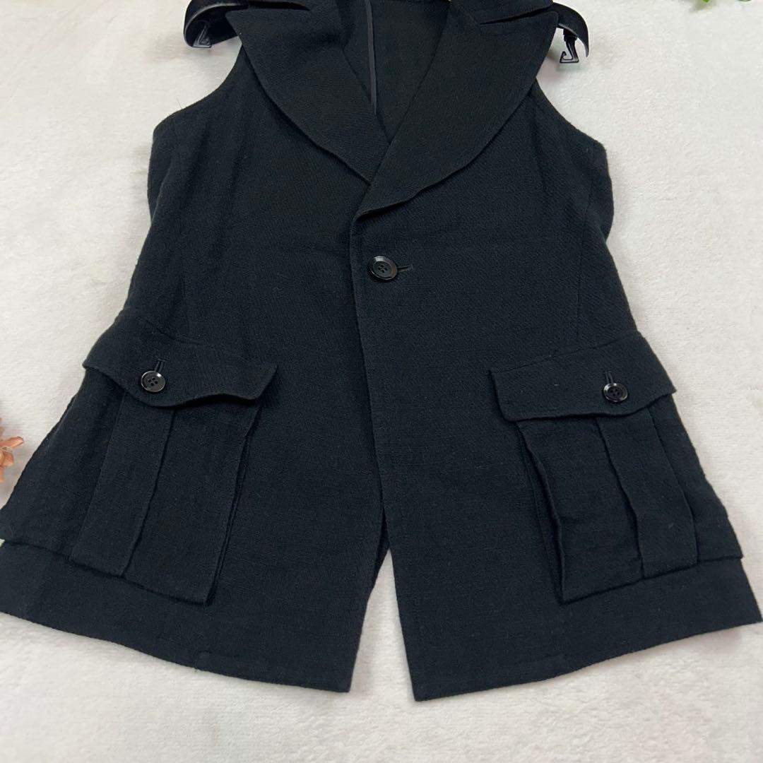 J760 S ヨウジヤマモト ジレ ベスト ブラック レディース