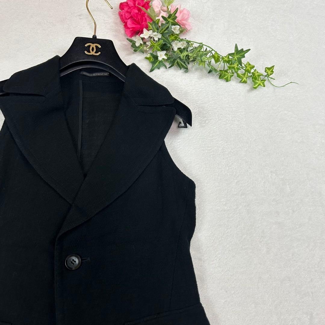 J760 S ヨウジヤマモト ジレ ベスト ブラック レディース