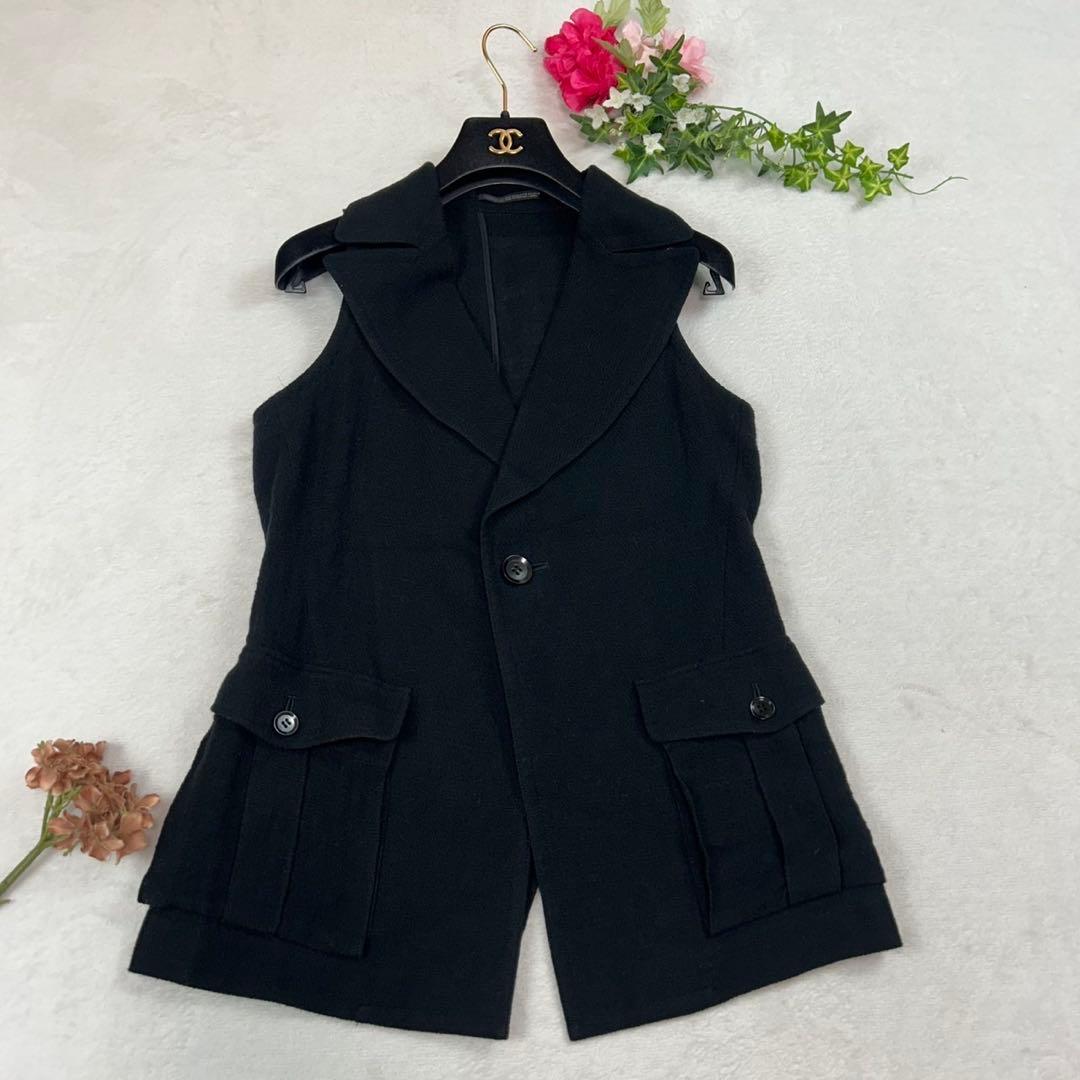 J760 S ヨウジヤマモト ジレ ベスト ブラック レディース