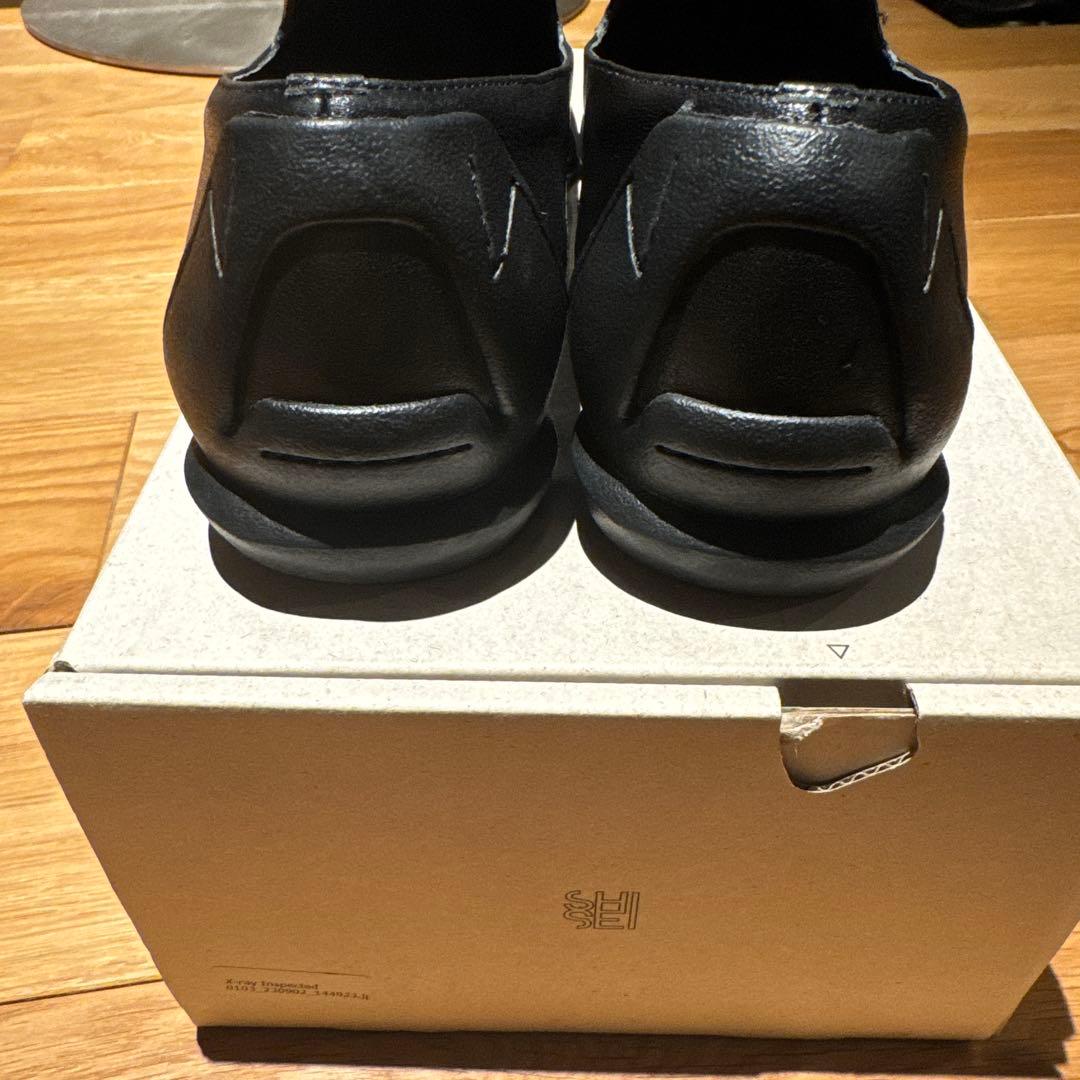 SHISEI シーセイ　SQUARE LOAFERS BLACK