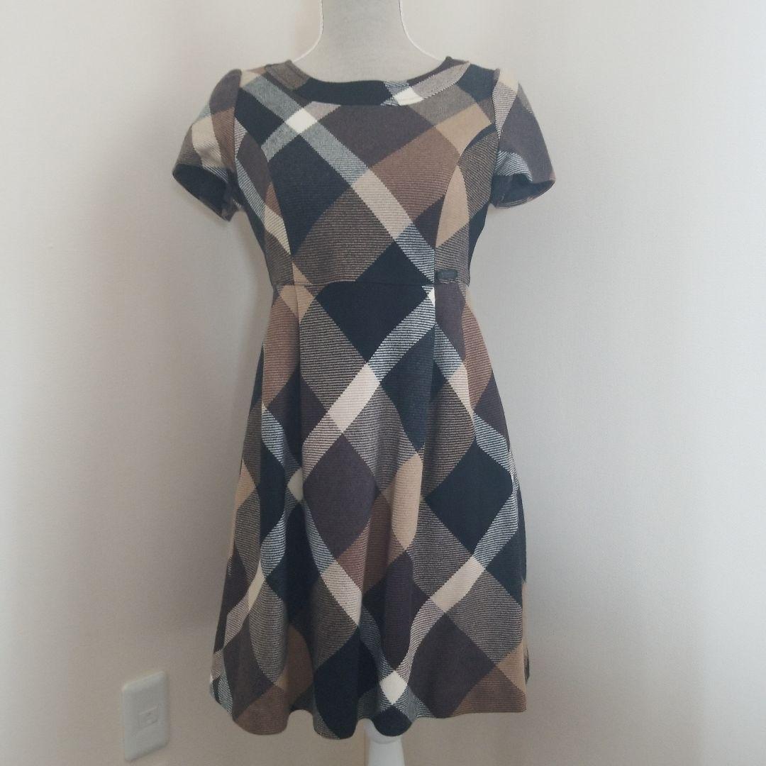 BURBERRYブルーレーベル チェック柄 半袖 ワンピース