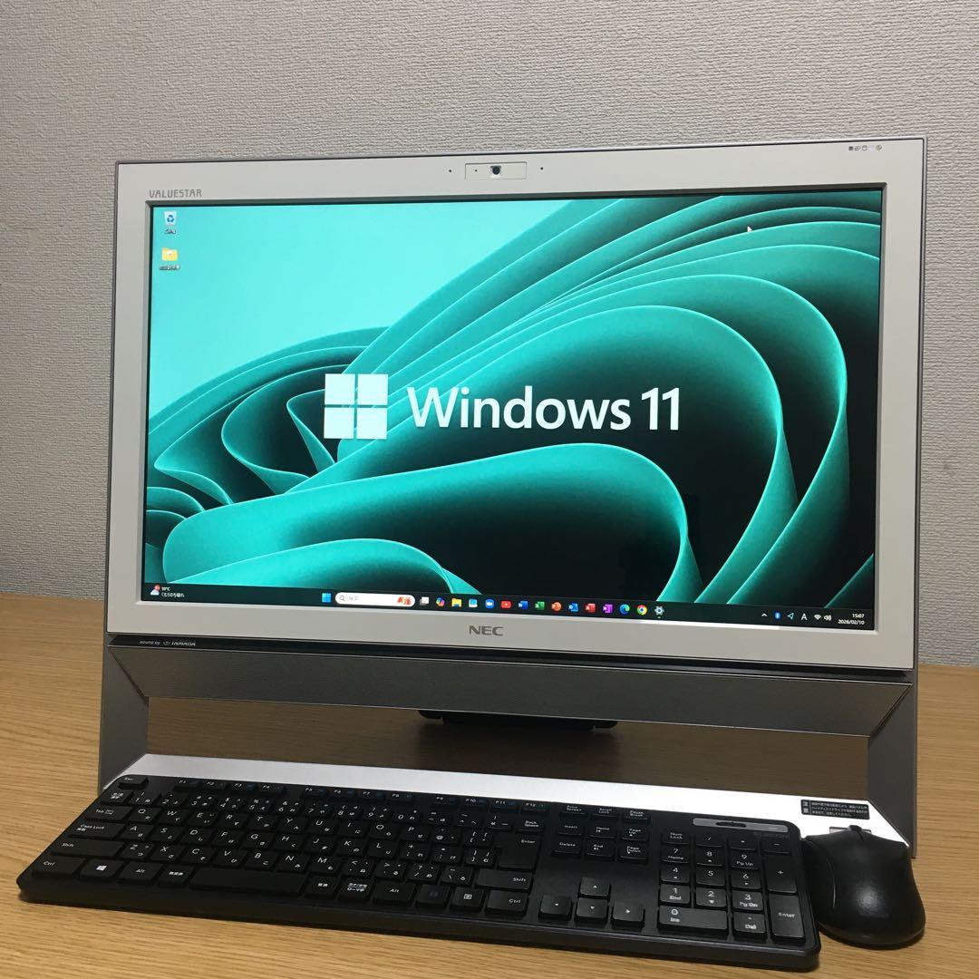 NEC VALUESTAR Win11 一体型 地デジ SSD デスクトップPC