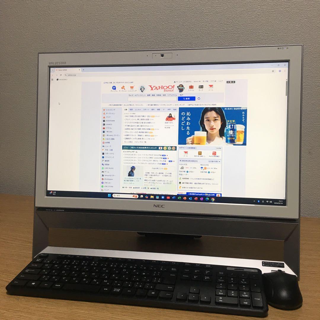 NEC VALUESTAR Win11 一体型 地デジ SSD デスクトップPC