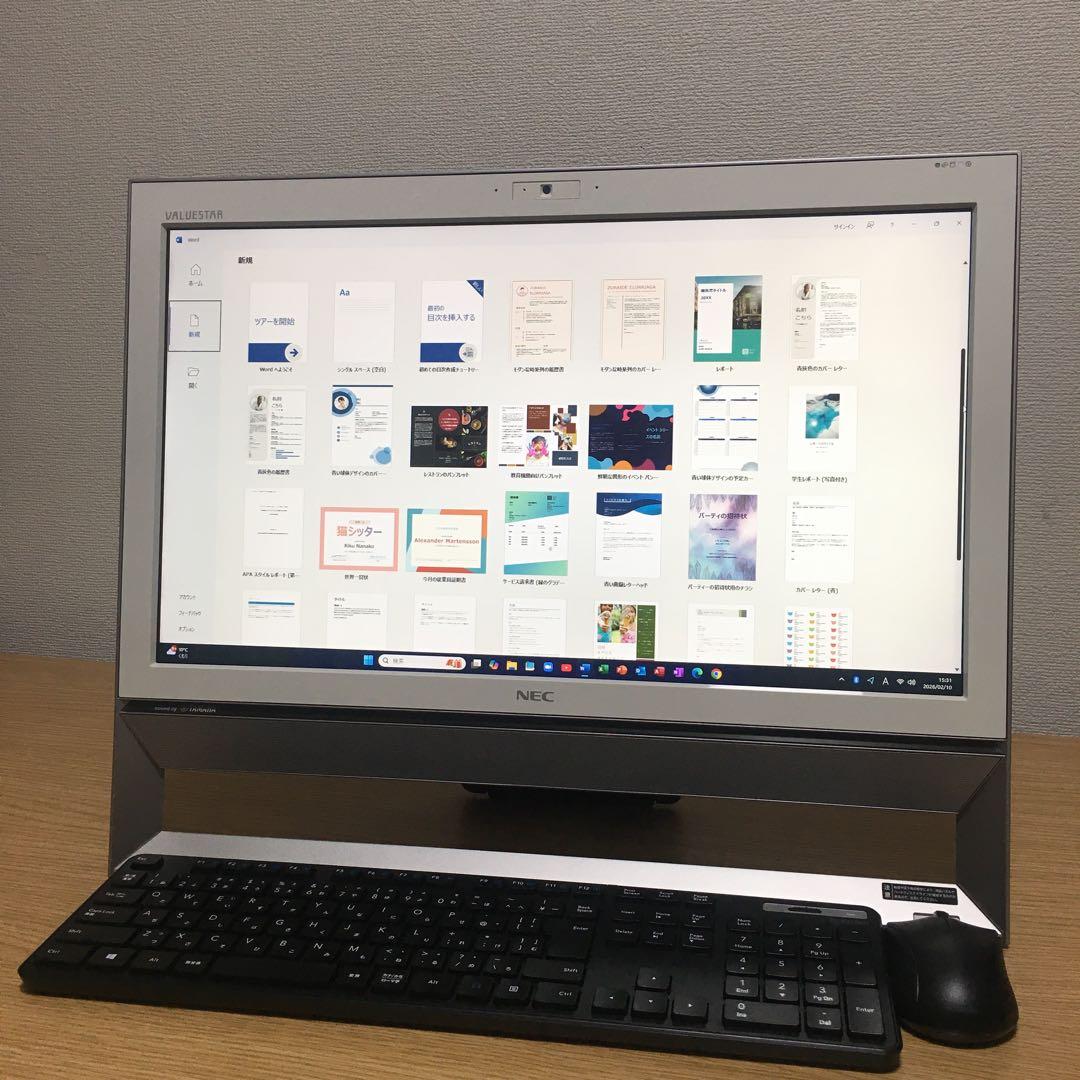 NEC VALUESTAR Win11 一体型 地デジ SSD デスクトップPC