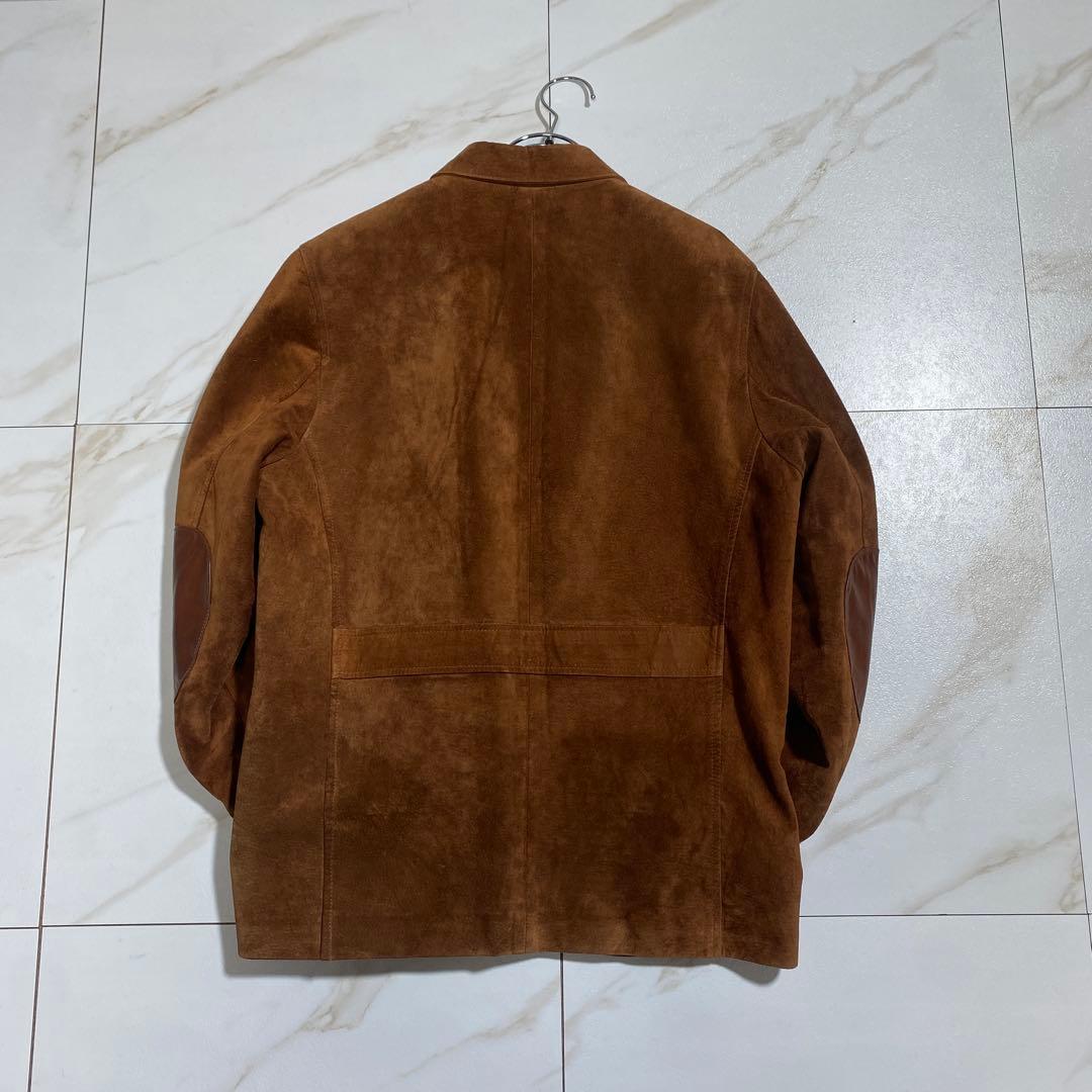 希少⭐︎ヴィンテージ レザーエルボーパッチ スエードカバーオール ペイズリー