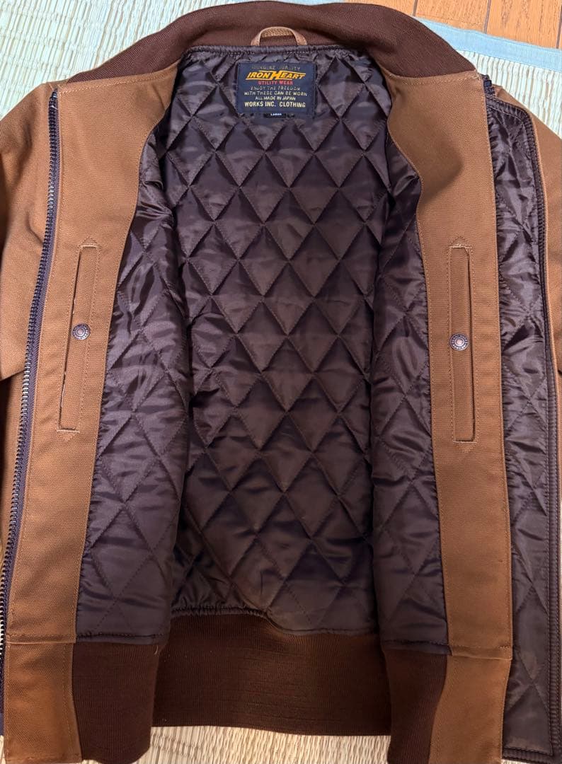 アイアンハート　L-2Bタイプコットンダックジャケット／ブラウン