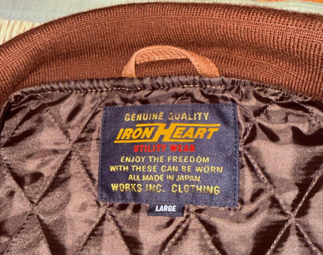 アイアンハート　L-2Bタイプコットンダックジャケット／ブラウン