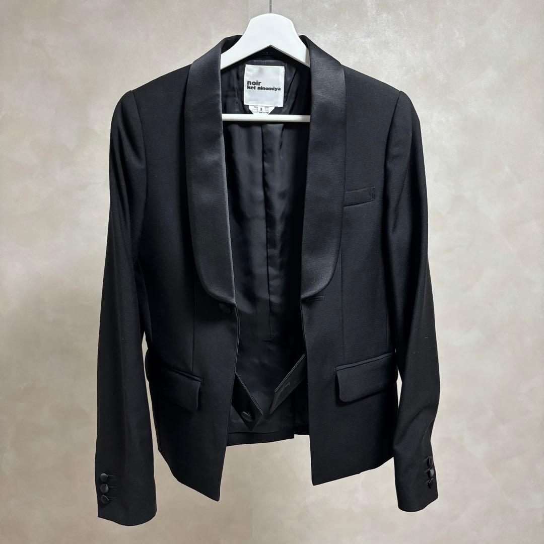 24AW noir kei ninomiya ブラック テーラードジャケット S