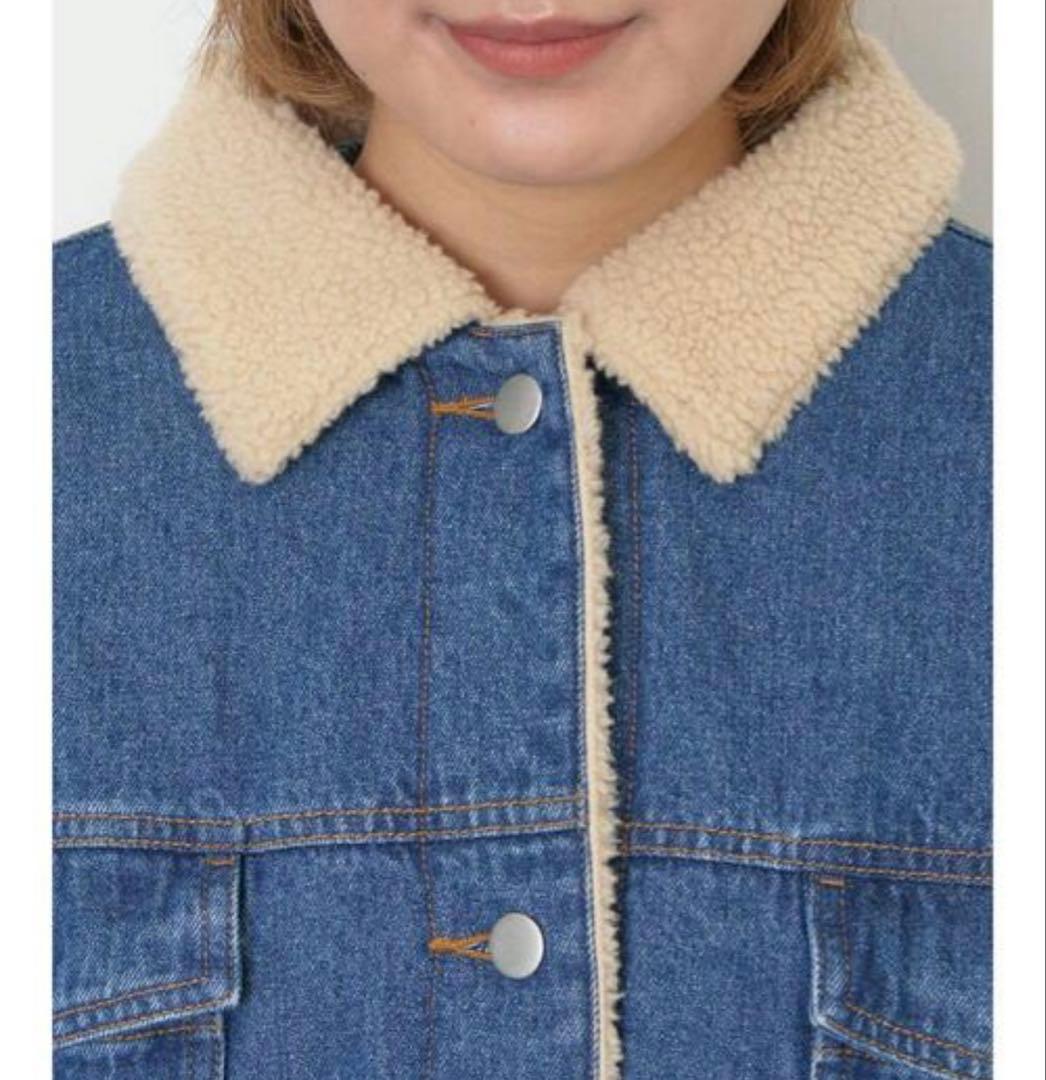 デニムボアジャケット　サマンサモスモス