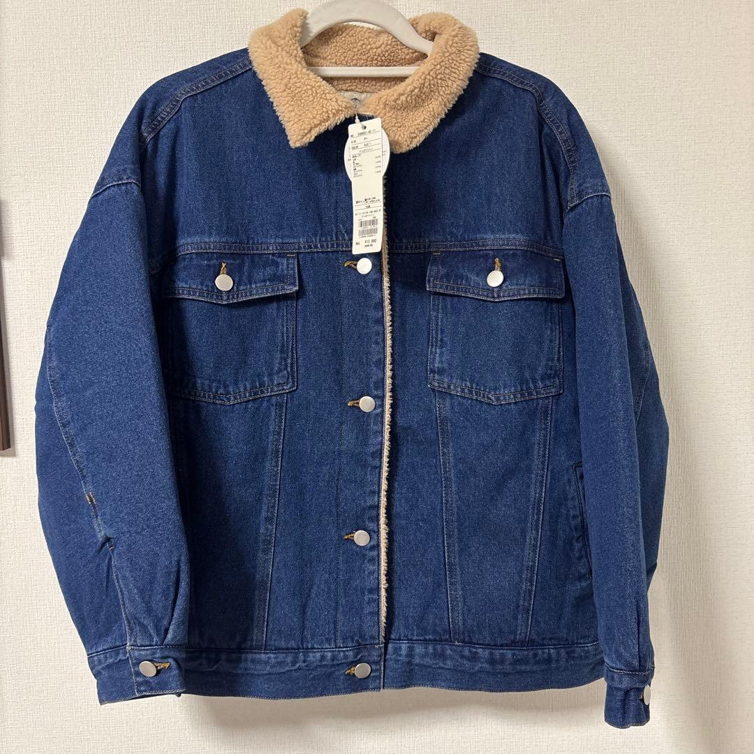 デニムボアジャケット　サマンサモスモス