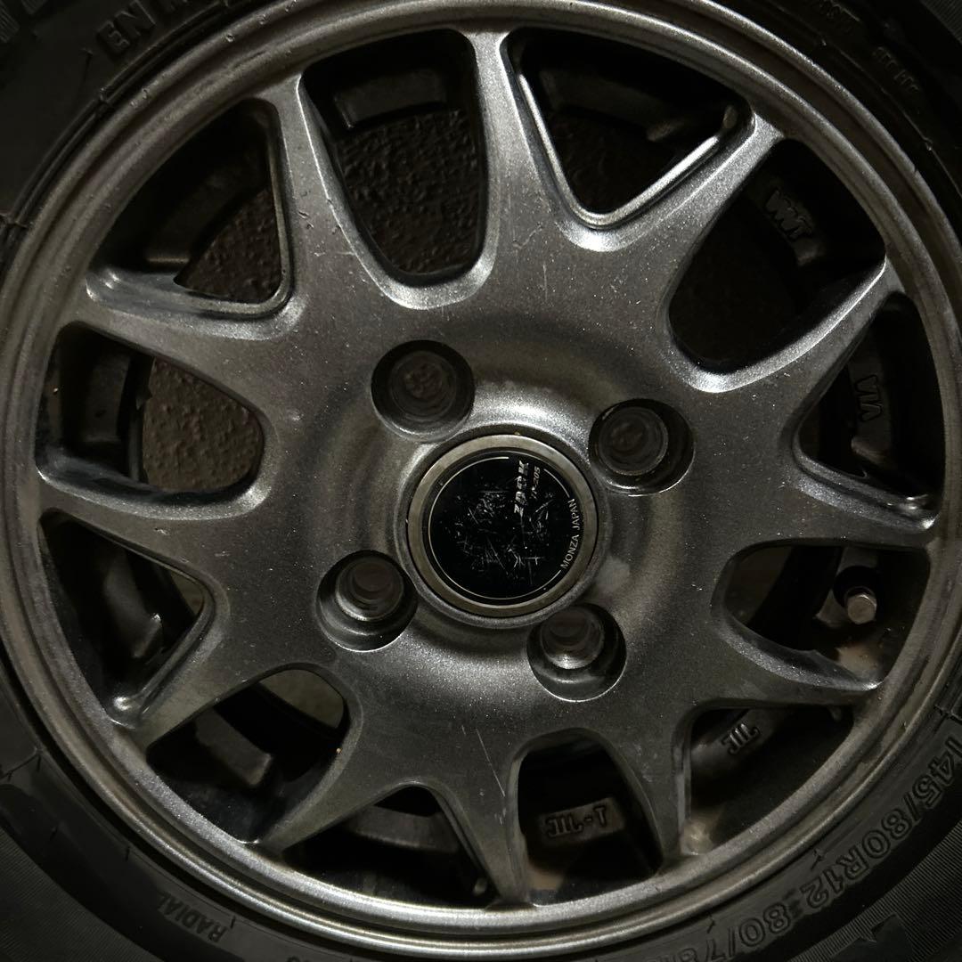 引き取り限定‼️ブリヂストン 145/80R12 タイヤ ホイールセット4本
