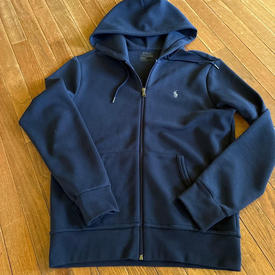 新品未使用POLOネイビー フルジッパーパーカー