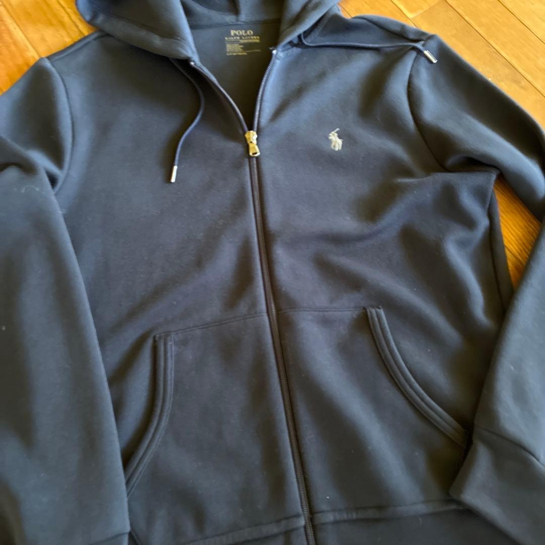 新品未使用POLOネイビー フルジッパーパーカー