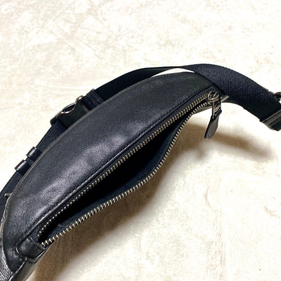 COACH コーチ ウエストバッグ レザー シグネチャー ボディバッグ