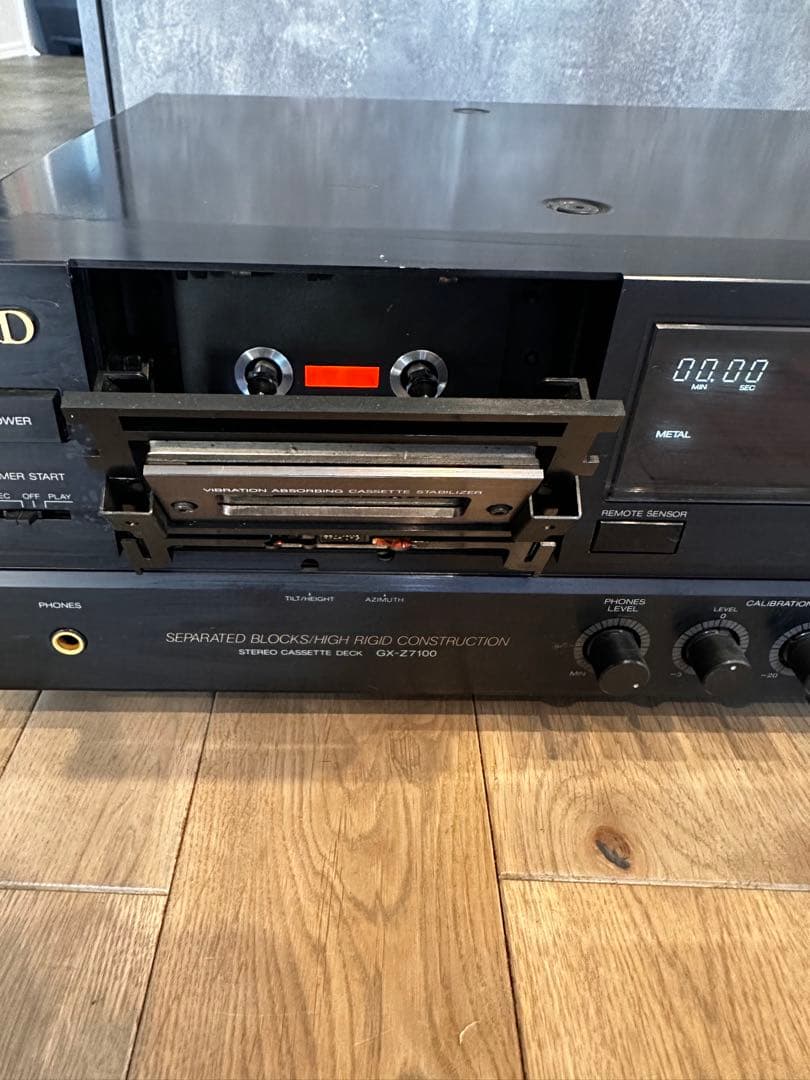 A&D カセットデッキ ブラック