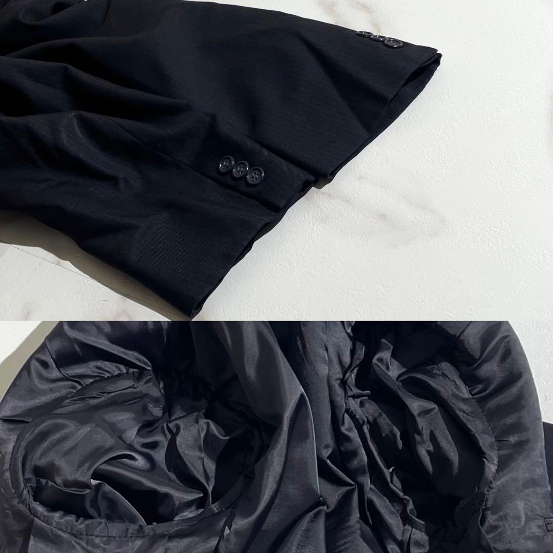 Brookes brothers ネイビー ストライプ ビジネススーツ