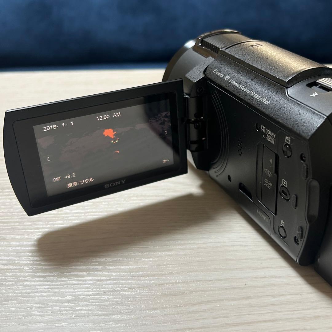 SONY FDR-AX45 ブラック ビデオカメラ & ECM-GZ1M マイク