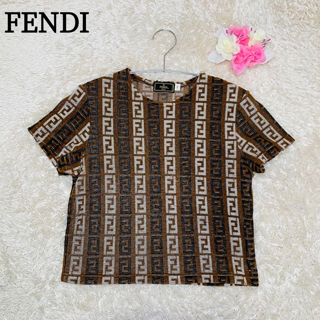 FENDI フェンディ ズッカ柄 半袖Tシャツ 総柄 y2k archive