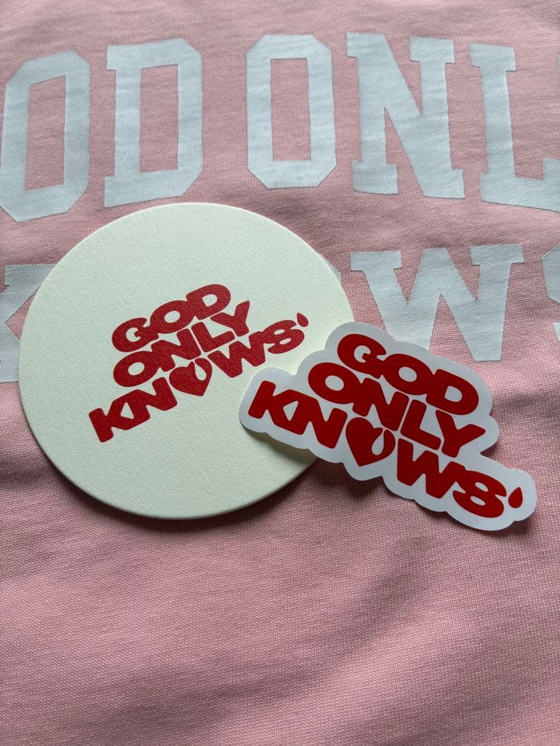 GOD ONLY KNOWS ピンク Tシャツ