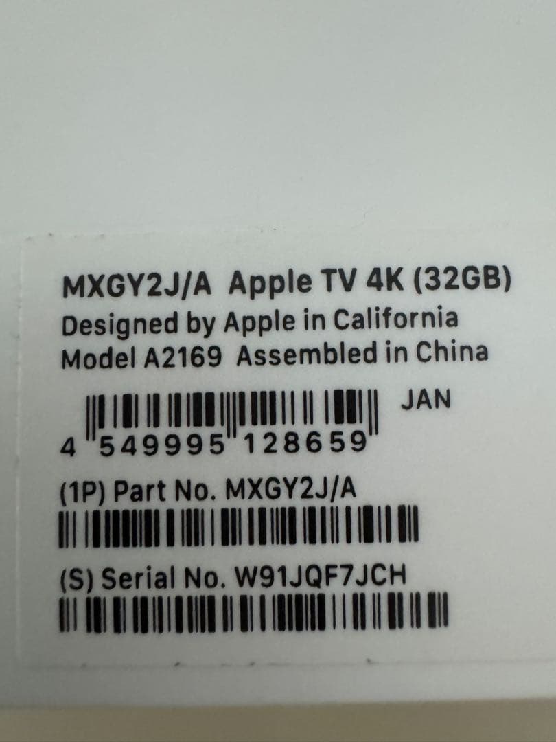 AppleTV 4K 第２世代 32GB