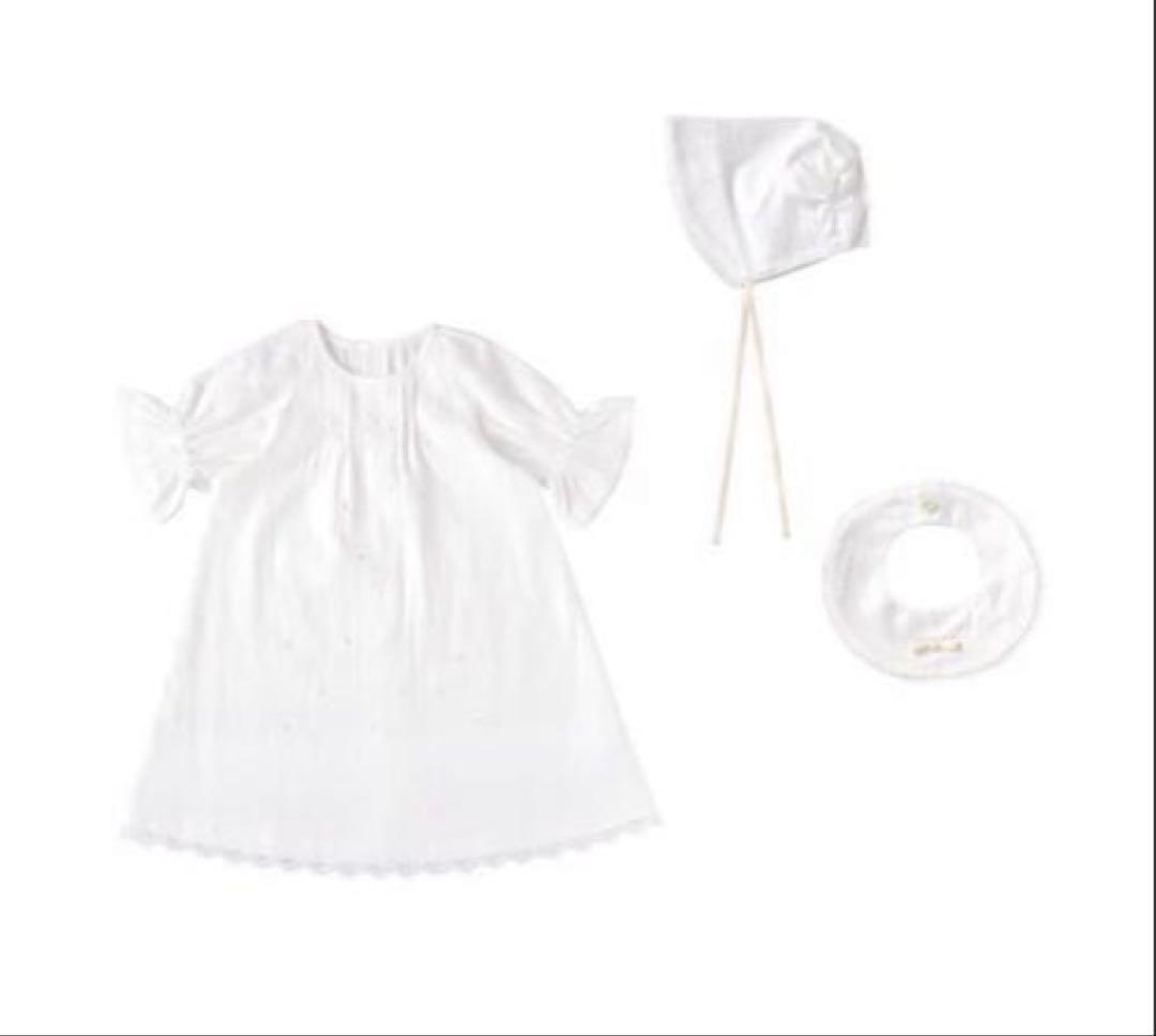 10mois セレモニードレス 帽子付き ホワイト