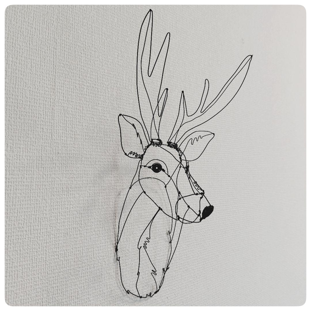 ワイヤーアート　ワイヤークラフト　鹿さん