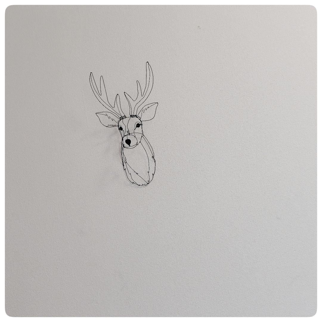 ワイヤーアート　ワイヤークラフト　鹿さん