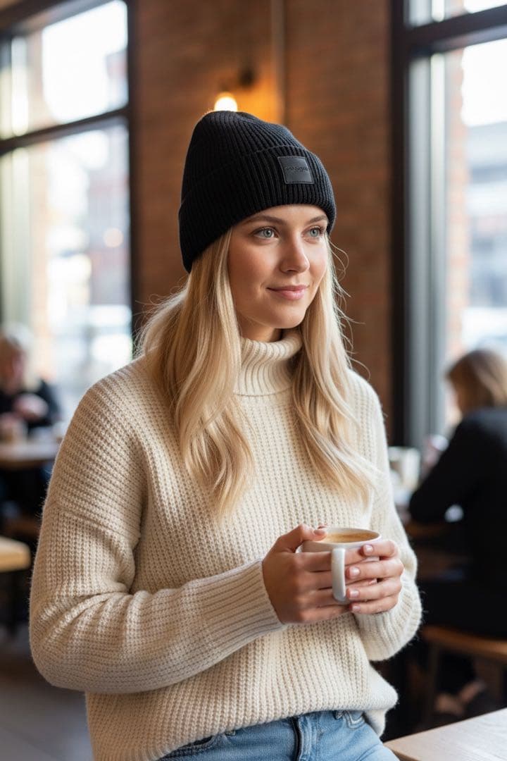 新品　ショッパー付　COACH コーチ　男女兼用　ニットキャップ